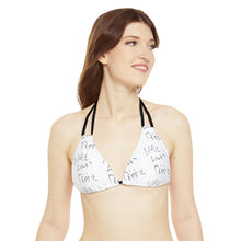 Load image into Gallery viewer, Eddie Loves Debbie (White) Bikini Top