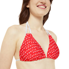 Load image into Gallery viewer, Unapologetic tiled (Red) Bikini Top