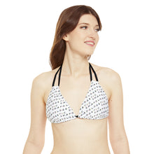 Load image into Gallery viewer, Unapologetic tiled (White) Bikini Top