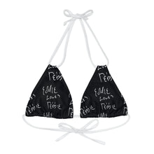 Load image into Gallery viewer, Eddie Loves Debbie (Black) Bikini Top