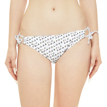 Load image into Gallery viewer, Unapologetic tiled (White) Bikini Bottom