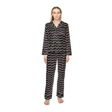 Load image into Gallery viewer, Unapologetically Thick Women's Satin Pajamas (Black)