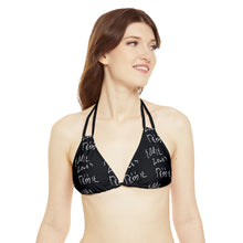 Load image into Gallery viewer, Eddie Loves Debbie (Black) Bikini Top