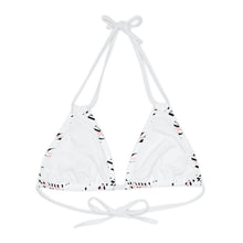 Load image into Gallery viewer, Unapologetically Thick tiled (White) Bikini Top