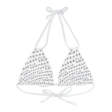 Load image into Gallery viewer, Unapologetic tiled (White) Bikini Top