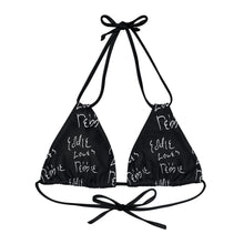 Load image into Gallery viewer, Eddie Loves Debbie (Black) Bikini Top