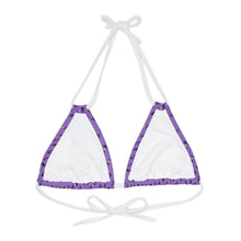 Load image into Gallery viewer, Unapologetic tiled (Purple) Bikini Top