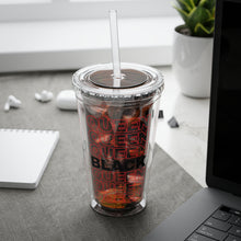 Load image into Gallery viewer, Black Queen Tumbler with Straw, 16oz