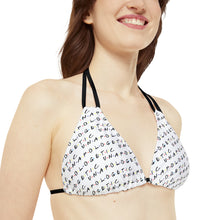 Load image into Gallery viewer, Unapologetic tiled (White) Bikini Top