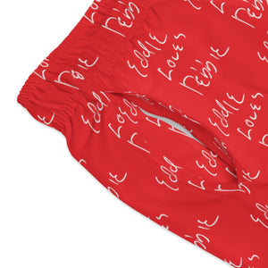 Eddie Loves Debbie Swim Trunks (Red)