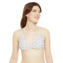 Load image into Gallery viewer, Unapologetic tiled (White) Bikini Top