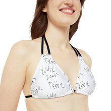 Load image into Gallery viewer, Eddie Loves Debbie (White) Bikini Top