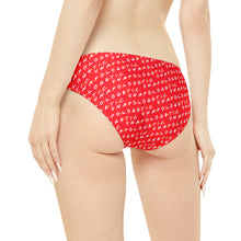 Load image into Gallery viewer, Unapologetic tiled (Red) Bikini Bottom