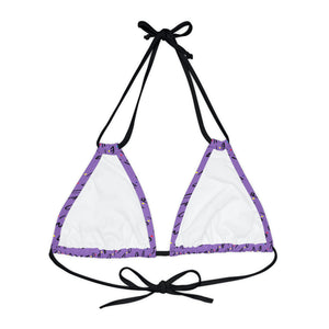 Unapologetic tiled (Purple) Bikini Top