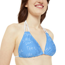 Load image into Gallery viewer, Eddie Loves Debbie (Blue) Bikini Top