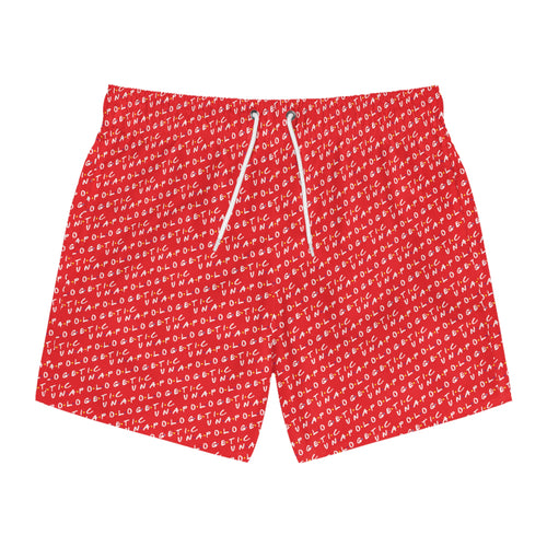Unapologetic Swim Trunks (Red)