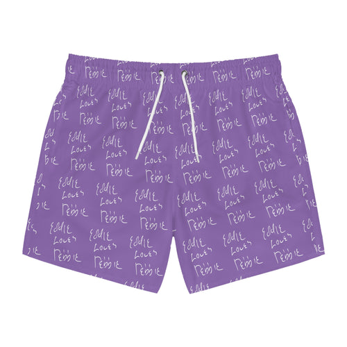 Eddie Loves Debbie Swim Trunks (Purple)