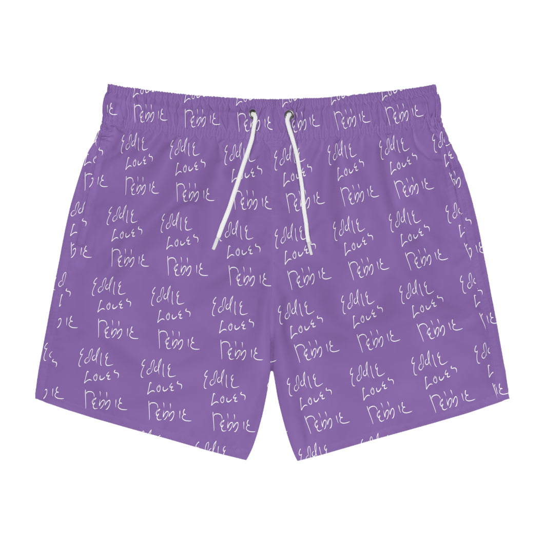 Eddie Loves Debbie Swim Trunks (Purple)