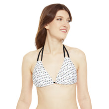 Load image into Gallery viewer, Unapologetic tiled (White) Bikini Top