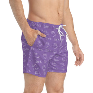 Eddie Loves Debbie Swim Trunks (Purple)