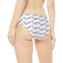 Load image into Gallery viewer, Unapologetically Thick (White) Loop Tie Side Bikini Bottom
