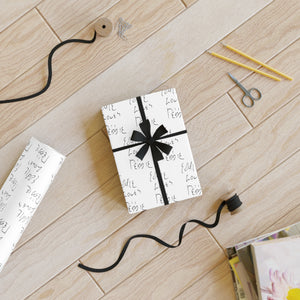 Eddie Loves Debbie Gift Wrapping Paper  1pc