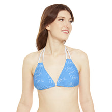 Load image into Gallery viewer, Eddie Loves Debbie (Blue) Bikini Top