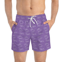 Load image into Gallery viewer, Eddie Loves Debbie Swim Trunks (Purple)