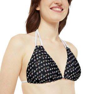 Unapologetic tiled Bikini Top