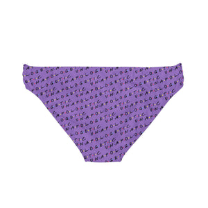 Unapologetic tiled (Purple) Bikini Bottom