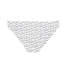Load image into Gallery viewer, Unapologetic tiled (White) Bikini Bottom