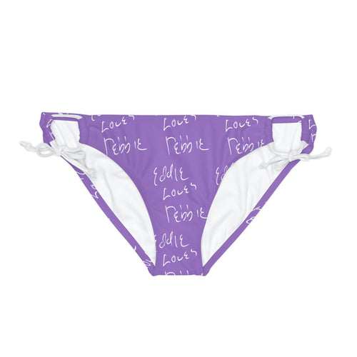 Eddie Loves Debbie (Purple) Bikini Bottom