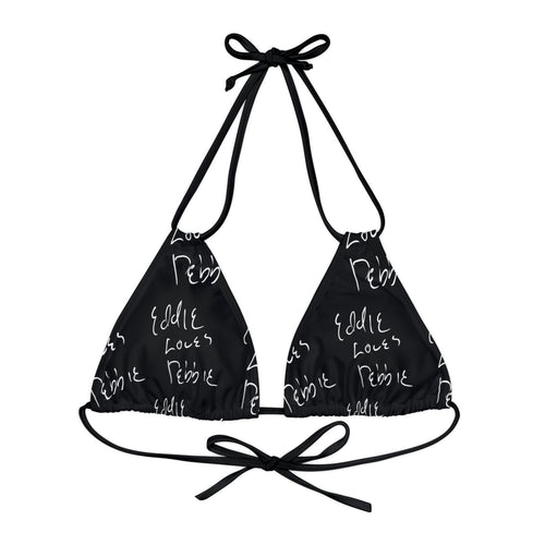 Eddie Loves Debbie (Black) Bikini Top