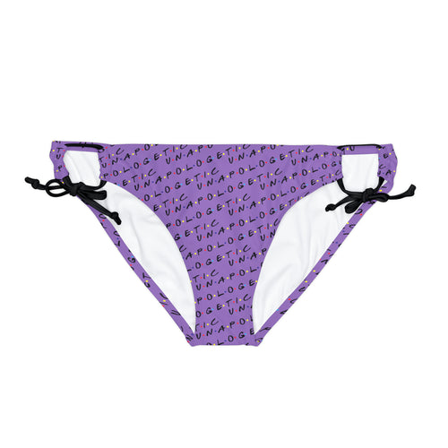 Unapologetic tiled (Purple) Bikini Bottom