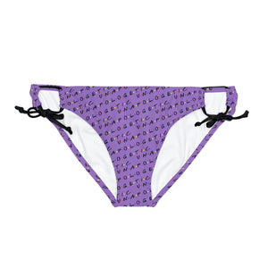 Unapologetic tiled (Purple) Bikini Bottom