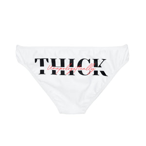 Unapologetically Thick (White) Bikini Bottom