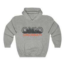 Load image into Gallery viewer, Cincinnati Skyline hoodie